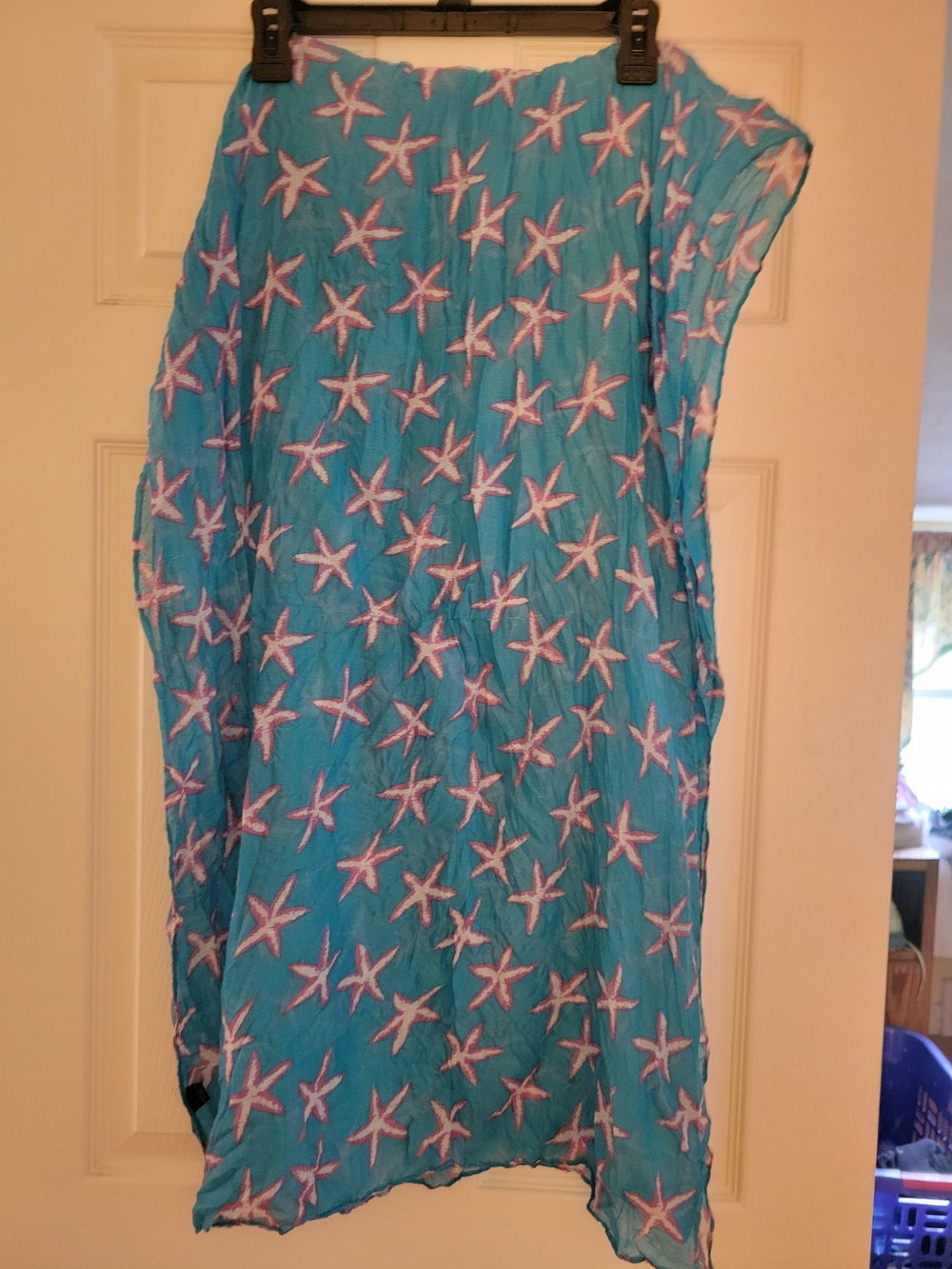 Turquoise Starfish Scarf